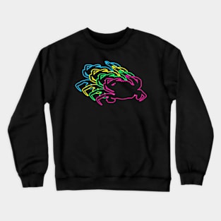 Crab 80s Neon Crewneck Sweatshirt